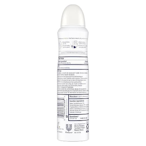 Dove Advanced Care Dry Spray Antiperspirant Deodorant Caring Coconut 3 Count For Women With 48 Hour Protection Soft And Comfortable Underarms 3.8 oz thumbnail 2