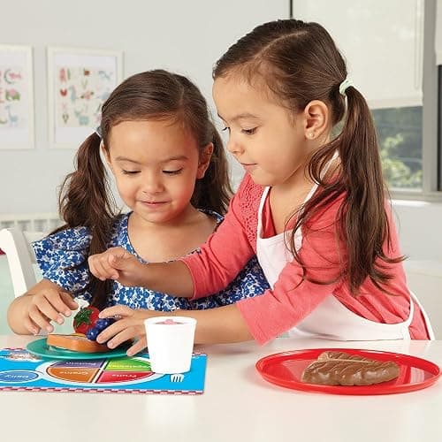 Learning Resources Serve It Up! Play Restaurant - 35 Pieces, Ages 3+, for Kids, Toddler Food Toys, Pretend Vegetables, Gift for Boys Girls thumbnail 4