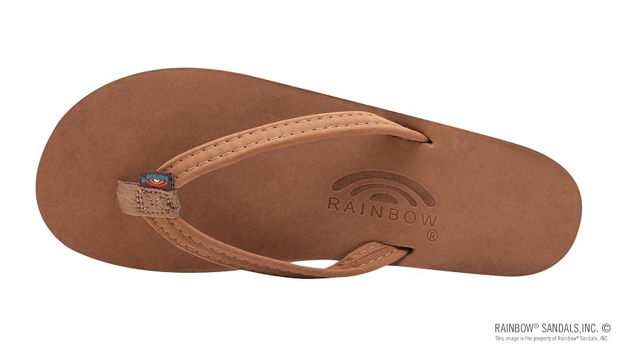 Rainbow Sandals Women's Double Layer, Narrow Strap, Leather Sandals w/Arch thumbnail 3