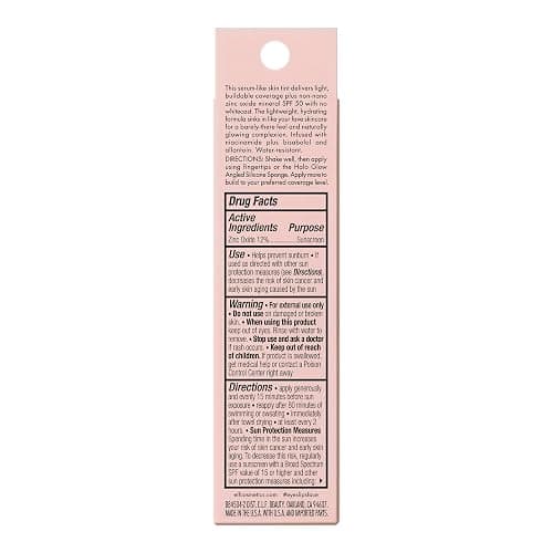 e.l.f. Halo Glow Skin Tint SPF 50, Tinted Moisturizer For Light, Buildable Coverage, Creates A Natural Glow, Vegan & Cruelty-Free, 6 Light Cool thumbnail 8