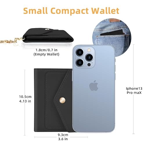 Gostwo Womens Wallet RFID Blocking Small Wallets Woman Credit Card Holder Trifold Ladies Wallets with Coins Zipper Pocket thumbnail 2