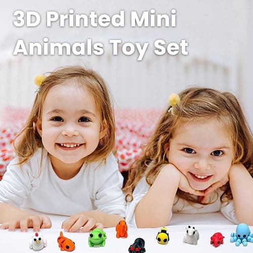 fKiZanthene 3D Printed Animals, Mini 3D Printed Toys, Play Figures for Home, Office, Party, and Photographic (Random Style and Color) thumbnail 5