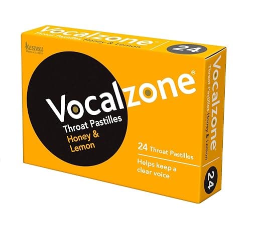 Vocalzone Pastilles 3 Flavour Bundle. for Hard Working Voices. Multi-Pack (3 x 24) Including Honey & Lemon, Blackcurrant & Original. thumbnail 4