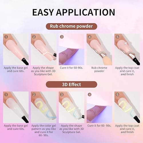 MAGIC ARMOR 15g 3D Nail Gel Sculpting Gel Nail Art Glue for Nail Art Designs DIY Nail Craving Molding Gel for 3D Gel Nail Art Polish Painting Drawing Gel Sculpture Gel Nail Decoration Manicure Clear thumbnail 7