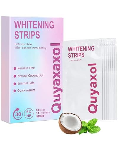Teeth Whitening Strips, Teeth Whitening Strips Kit 14 Treatments, Enamel Safe for Sensitive Tooth, 14-Day Treatment with Non-Slip, Bleaching Tooth of Peroxide for a Radiant, Pack of 28 Strip thumbnail 7
