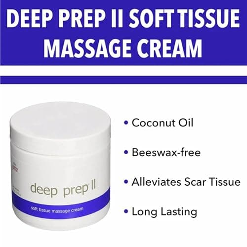 Deep Prep II Soft Tissue Massage Crème, 15 oz Jar – Long-Lasting, Non-Greasy Formula for Therapeutic Massages thumbnail 2