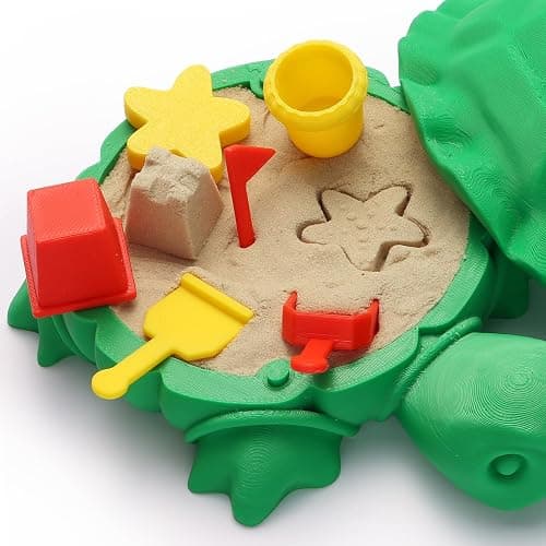 EAMC XHXX Mini Desktop Turtle Sandbox with Soft Sand and Small Tools -Premium Sand Garden for Desk Kit - Mini Zen Garden Kit Gifts Decor Desktop Accessories for Home, Office - Fidget Stress Relief thumbnail 3