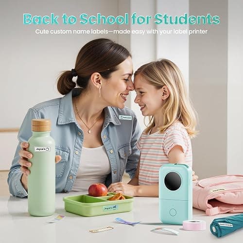 Phomemo Label Maker Machine with Tape, D30 Portable Mini Label Printer, Small Bluetooth Label Makers Handheld Thermal Sticker, Multiple Templates Fonts Icon Custom Name Label for Home Kids, School thumbnail 2