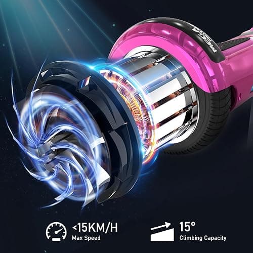 MEGA MOTION Hoverboards con Hoverkart para Niños, Hoverboards 6,5 Pulgadas con Altavoz Bluetooth, con Luces LED, Regalo para Niños thumbnail 5