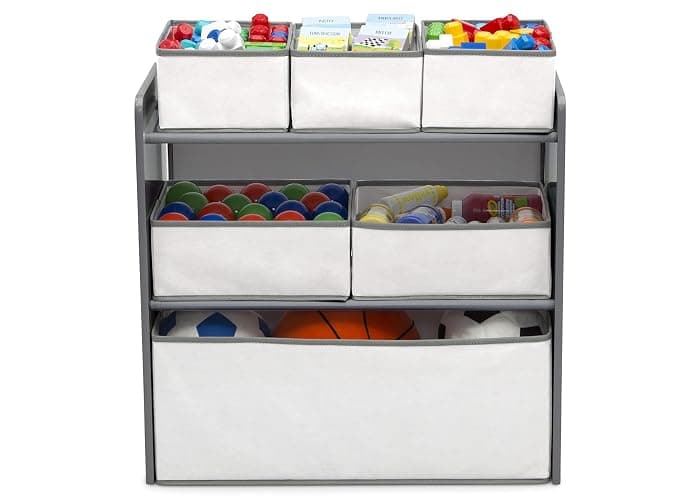 Delta Children 4-Piece Toddler Playroom Set, Grey/White thumbnail 8