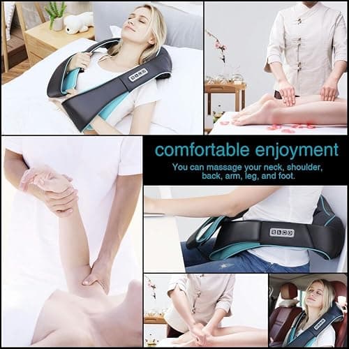 Mo Cuishle Shiatsu Back Shoulder and Neck Massager with Heat, Electric Deep Tissue 4D Kneading Massage, Best Gifts for Women Men Mom Dad, Fathers Day, Mothers Day, Christmas Gifts thumbnail 6
