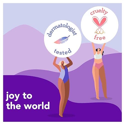 joy Razors for Women, 1 Handle, 4 Razor Blade Refills, Lavender, Lubrastrip to Help Avoid Skin Irritation - 1 handle + 4 refills thumbnail 6