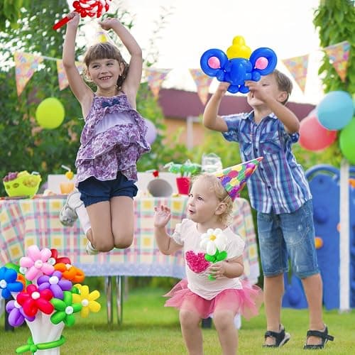 HYKJNBW 100Pcs Color 260 Balloons, Long Balloon for Tying Balloon Arch, Multicolor Long Skinny Balloons for Twisting Ballons Animal balloons Birthday Party Wedding Festival Decorations thumbnail 7