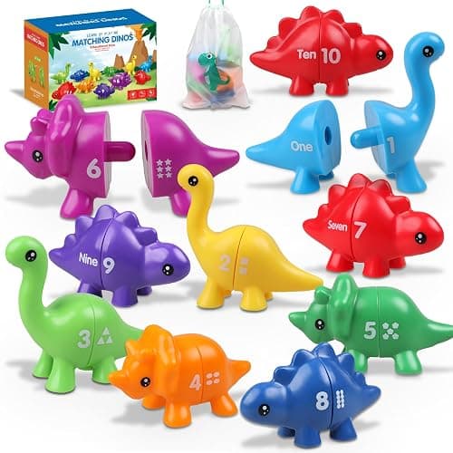 Toddler Dinosaur Montessori Toys for 1 2 3 4 Year Old Boy Girl Birthday Gift - Kids Preschool Learning Activities Educational Travel Outdoor Sensory Toys for Toddlers 1-3 - Baby Toys 12-18 Months - Image 1