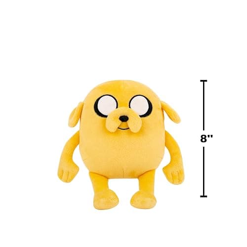 Jazwares Warner Bros. Discovery 8-Inch Jake The Dog Plush from Adventure Time - Super-Soft and Huggable Plush Toy - Official Licensed - for All Ages thumbnail 2
