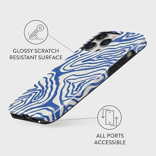 BURGA Phone Case for iPhone 14 Pro - Cute, Trendy, Aesthetic, Designer Pattern, 14pro Phone Cover, Hard Shell Protection - fits Apple iPhone 14 Pro Case for Women and Men thumbnail 3