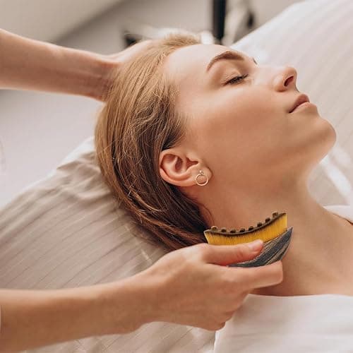 Lymphatic Drainage Massager Face, Lymphatic Contour Face Brush, Dry Brushing with Ergonomic Design to Relieve Fatigue & Fit Skin Precisely (1PCS) thumbnail 3