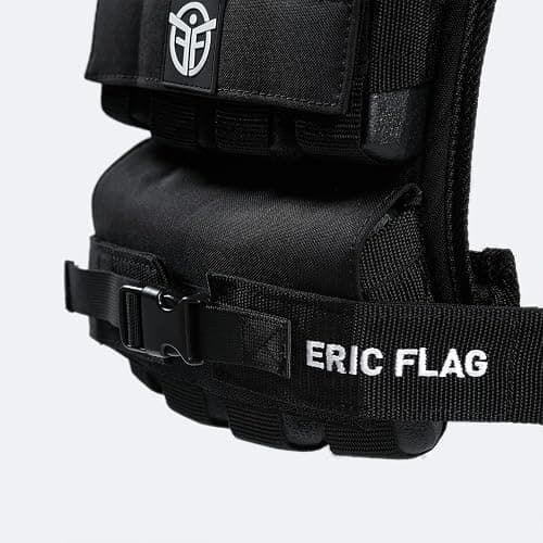 ERIC FLAG 40 lb Weighted Vest for Men & Women - Adjustable 0-40 lb with 16 Iron Weight, Heavy-Duty for Calisthenics, Running and Walking - Compact 1000D Oxford - Weighted Vest with Removable Weights thumbnail 8