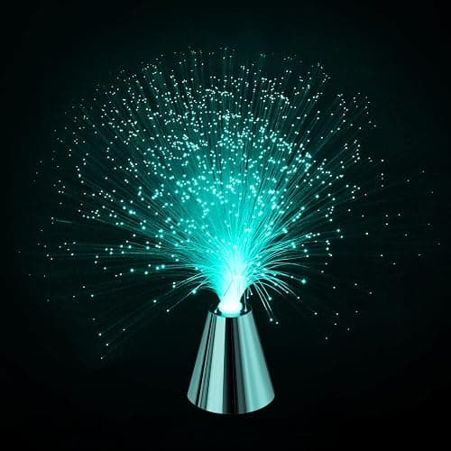Sensory Fiber Optic Lamp - LED Color Changing with Cone Base - Fiber Optic Lights with Battery Powered - Calming Mood Night Light … thumbnail 9