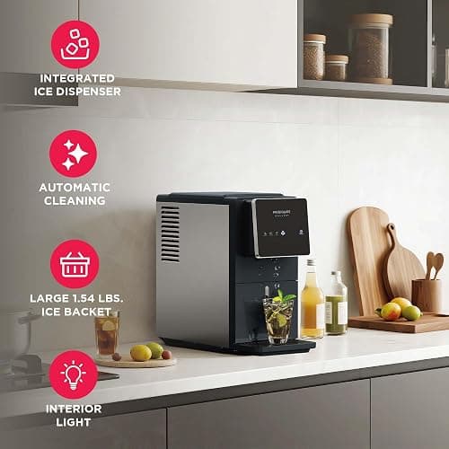FRIGIDAIRE Touchscreen Nugget Ice Maker, Countertop Ice Machine, Sonic Ice Maker with 33 lbs. Capacity, Slate thumbnail 4