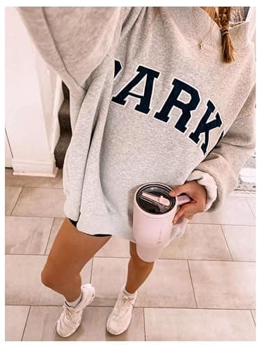 SOLY HUX Women's Crewneck Sweatshirt Letter Graphic Long Sleeve Shirts Fall Tops Preppy Clothes thumbnail 3
