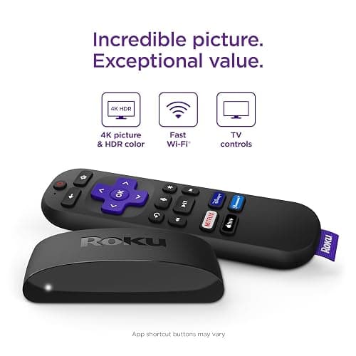 Roku Express 4K+ | Roku Streaming Device 4K/HDR with Voice Remote, Free & Live TV thumbnail 2