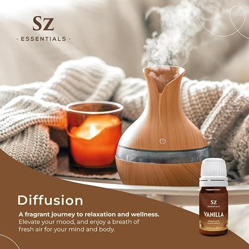 Sz Essentials Vanilla Essential Oil - Absolute Happiness - 100% Pure and Natural - Amazing Vanilla Scent! - Undiluted - 5ml (0.17 fl oz) thumbnail 5