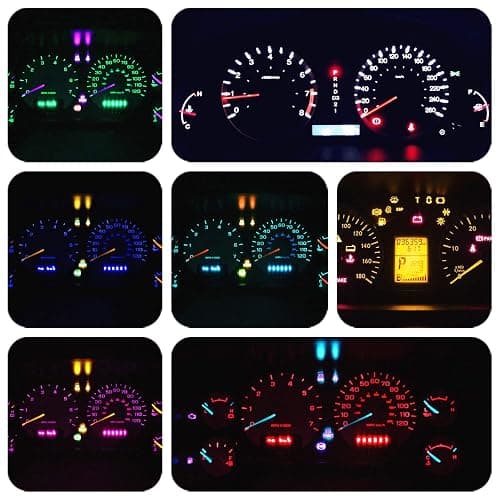 WLJH Red Instrument Panel Gauge Cluster Dash Lights Full Led Light Package Kit for Dodge Ram 1500 2500 3500 1994-2001, Pack of 20 thumbnail 2