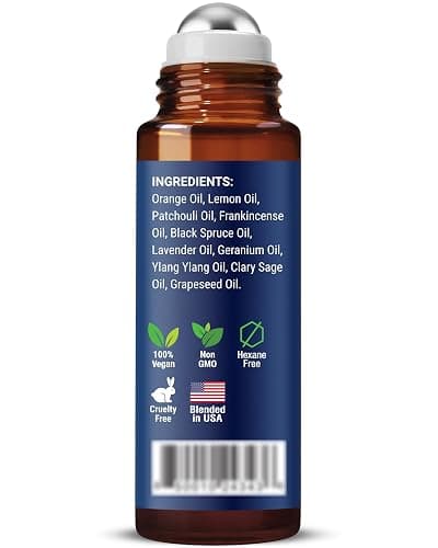 Stress Relief Essential Oil Roll-On 10 ml - Natural Stress Relief Blend with Lavender, Geranium & Frankincense Oils - Prediluted Roller for Calming Aromatherapy - Nexon Botanics thumbnail 9