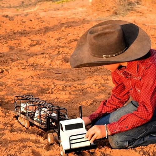 Little Buster Rancher’s Trucking Set - Metal Semi Truck & Gooseneck Trailer | Triple Axle Stock Trailer - Collector Display Bundle - Birthday Gift - Hobbyist - Ranch Livestock thumbnail 8