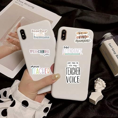 Teacher Stickers 50 Pcs, Vinyl Waterproof Stickers for Laptop Water Bottles Notebook, Teacher Appreciation Gifts in Bulk thumbnail 7