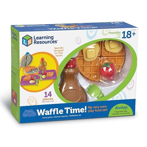 Learning Resources New Sprouts Waffle Time - Breakfast Pretend Play Food Kitchen Toys, Montessori Educational Game, Fine Motor Skills, Gifts for Boys and Girls thumbnail 10
