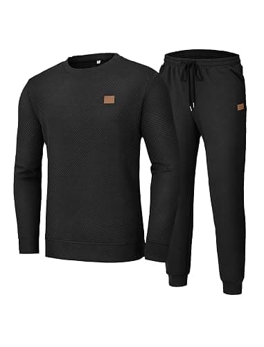 Vssjavun Mens Track Suits 2 Piece Set Long Sleeve Pullover Sweatshirt and Sweatpants Matching Set Athletic Jogging Sets thumbnail 6