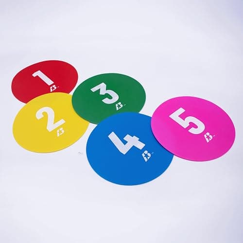 Baden | Sport Trainer Spot Markers | 8" Size | 10 Markers | 5 Assorted Colors thumbnail 2