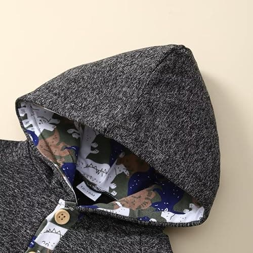 Toddler Baby Boy Clothes Fall Winter Outfits Long Sleeve Camouflage Dinosaur Hoodie Sweatshirt Tops Pants Set thumbnail 5
