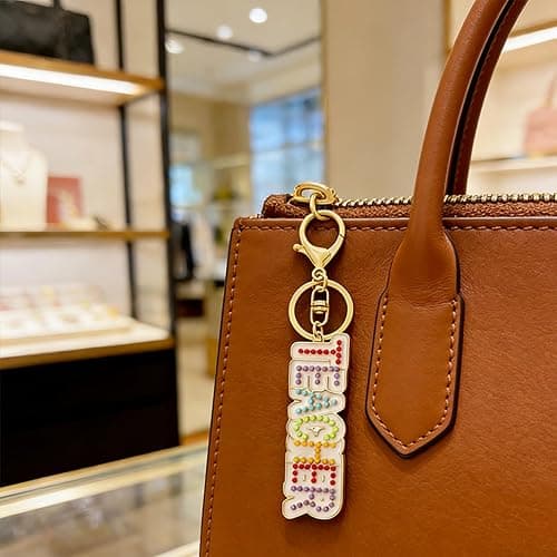 ONLYJUMP Teacher Keychain for Women Rainbow Pencil Book Trendy Crystal Keychain Teachers Appreciation Gifts for Professors thumbnail 4