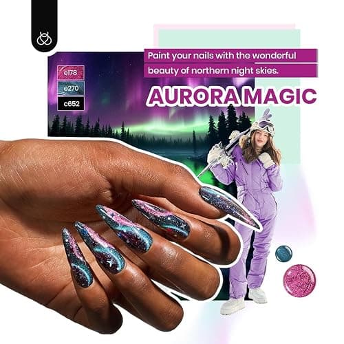 Beetles 85 Pcs Gel Nail Polish Kit with UV Light - 35 Colors Gel Polish Set Travel Diary All in One Manicure Kit with Nails Tips and Base Top Coat Soak Off Home DIY Salon Gifts for Women Girls thumbnail 3
