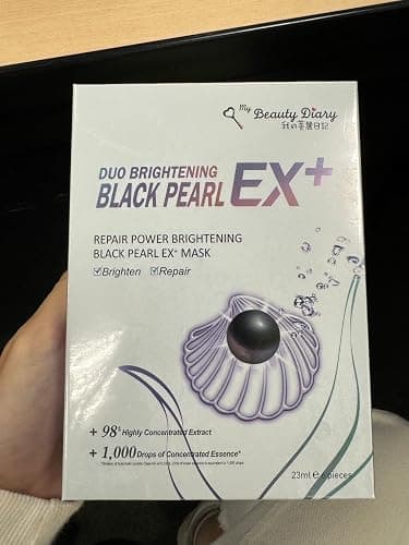 My Beauty Diary -Repair Power Brightening Black Pearl EX+ Facial Face Mask (6 Sheets) - New English Version thumbnail 9