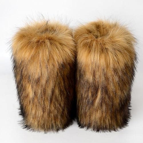 Women's Boots Winter Furry Fluffy Boot Snow Boots Snow Boot Fluffy -calf Flat Shoes Boots for Outdoor Indoor thumbnail 7