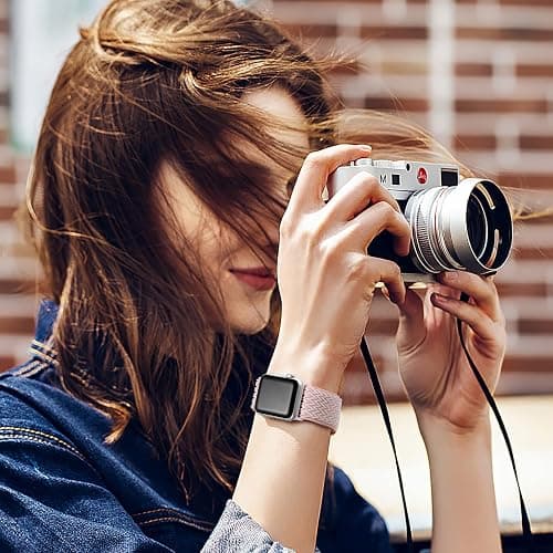 Lerobo Nylon Stretchy Solo Loop Watch Band, Compatible with Apple Watch Series 11-1, SE/Ultra 3 2 1 38/40/41/42/44/45mm/46mm/49mm, Adjustable Replacement Strap for Women Men thumbnail 5