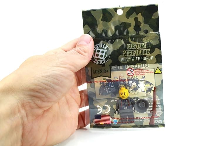 Battle Brick 1.6 Inches Tall German Kar98 WW2 Soldier Custom Minifigure | Printed in the USA | Genuine Military Minifig | Great Gift for Ages 8+ to Adult AFOL thumbnail 4