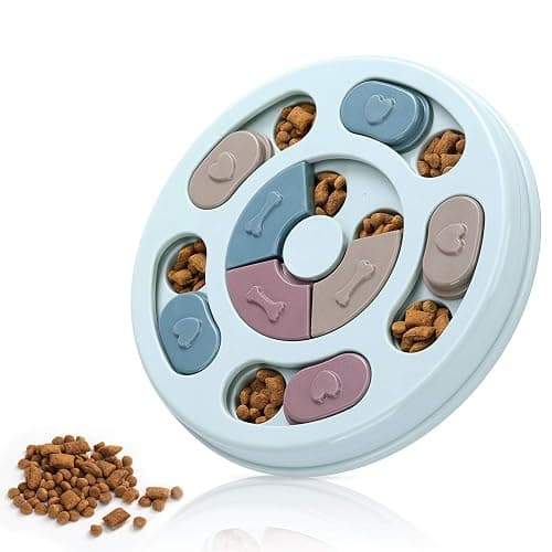 DR CATCH Dog Puzzle,Dogs Food Toys for IQ Training & Mental Enrichment,Dog Treat Puzzle(Blue) - Image 1