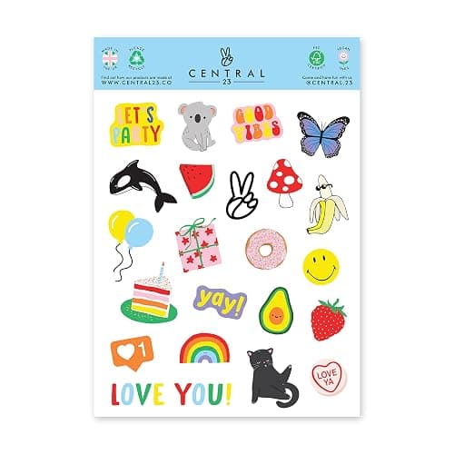 CENTRAL 23 9th Birthday Card For Girl - Little Girl Birthday Card 9 Year Old - Pink Party Balloons - Ninth Birthday Card For Daughter Granddaughter Niece - Comes With Fun Stickers - Made In The UK thumbnail 4