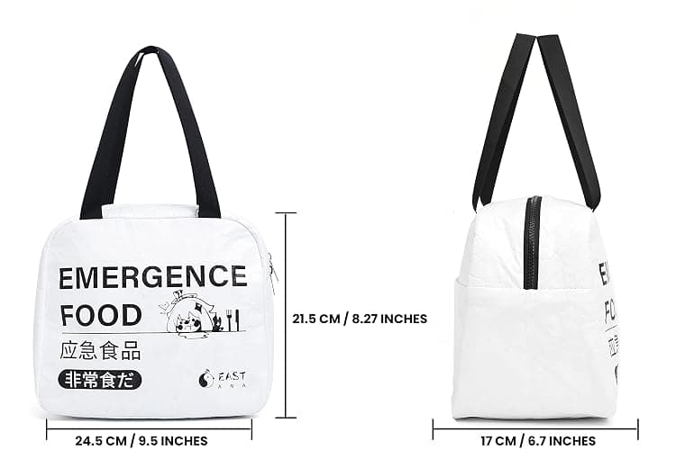 EASTANA Genshin Impact Insulated Lunch Bag - Reusable Waterproof Lunch Box With Pocket, Tote Lunch Bags For Men And Women (White) thumbnail 3