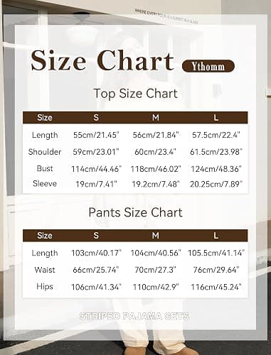 Ythomm Striped Pajama Sets Womens Two Piece Lounge Outfits Short Sleeve Off Shoulder Shirts Drawstring Pants Matching Pj Sets thumbnail 4