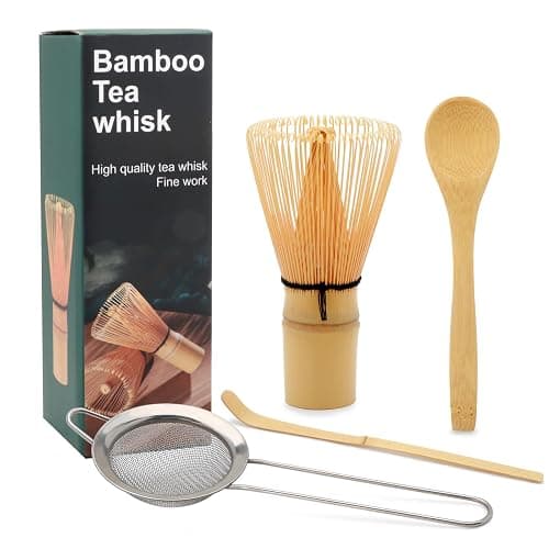 Maredash Matcha Whisk Set,Matcha Whisk,Matcha Set,Bamboo Whisk,Matcha Kit,Chasen Matcha Stirrer,Made from 100% Natural Bamboo,Durable and perfect for making matcha tea - Image 1