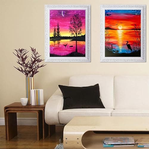 TINY FUN 12 Pack Diamond Painting Kits for Adults 5D Diamond Art Kit Paint by Number for Beginners, DIY Paint with Round Full Drill Diamonds Paintings Gem Art for Home Wall Decor Gift (12X16 Inch thumbnail 6
