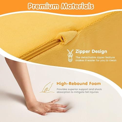 Climbing Toys for Toddlers 1-3 Inside, 7PCS Foam Baby Climbing Blocks Soft Play Set for Toddlers 1-3, Corner Toddler Climbing Toys Indoor Baby Climbing Gym for Toddler Climbing Crawling and Sliding thumbnail 5
