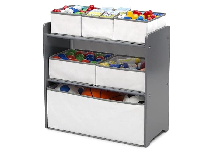 Delta Children 4-Piece Toddler Playroom Set, Grey/White thumbnail 9