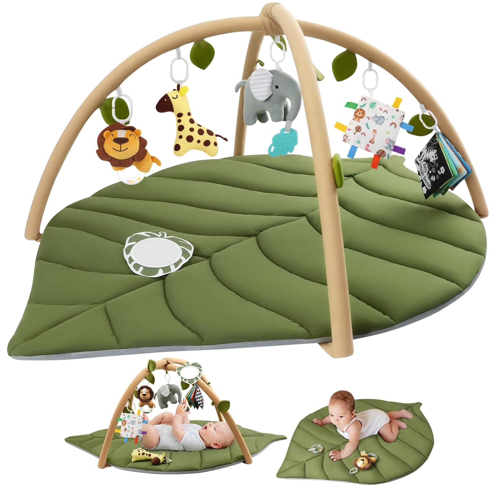Muja Gimnasio para Bebe, Baby Einstein Extra Grande con 6 Juguetes Extraíbles, Tapete para Bebe que Favorece el Desarrollo Sensorial y Motor del Bebé - Image 1